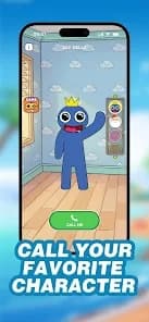 Say Hello app screenshot — character call
